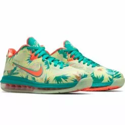 Nike LEBRON IX LOW WHITE LIME/BRIGHT MANGO-NEW GREEN [300] -Women's Footwear Sales Shop nikeLEBRON9LOWWHITELIMEBRIGHTMANGO NEWGREEN8DO9355 300 2 grande