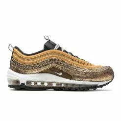 Nike WOMEN'S AIR MAX 97 TWINE/WHITE-METALLIC GOLD-OFF NOIR [700]
