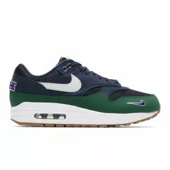 WOMEN'S NIKE AIR MAX 1 '87 QS OBSDN/WHT- NVY GRN [400]