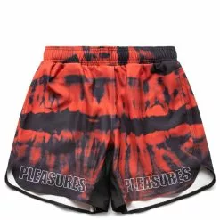 Pleasures TEETH WORKOUT SHORTS RED
