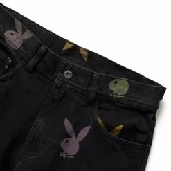 Pleasures X PLAYBOY SCATTER DENIM BLACK -Women's Footwear Sales Shop pleasuresXPLAYBOYSCATTERDENIMBLACK30P22PB033 BLACK 3 grande