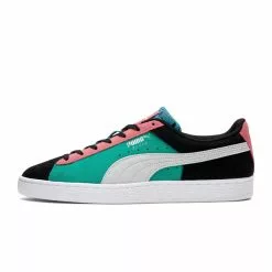 Puma SUEDE CLASSIX DRAGONFLY BLACK/ CORAL/WHITE OCEAN