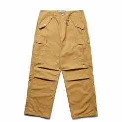 Reese Cooper BRUSHED COTTON CANVAS CARGO PANTS WHEAT