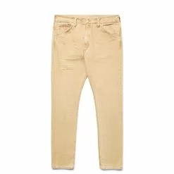 RRL HIGH SLIM STRAIGHT FADED DENIM FADED TAN WASH