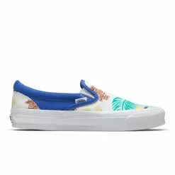 Vault By Vans OG CLASSIC SLIP-ON LX (SPRING BRICK) DAZZLING BLUE/MULTI