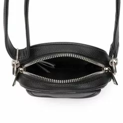 X-Girl OVAL LOGO SHOULDER BAG BLACK -Women's Footwear Sales Shop x girlFAUXLEATHERFLAPSHOULDERBAGBLACKOS105224053005 4 grande